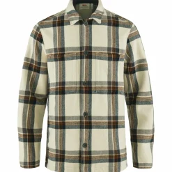 Outdoor Shirt-Fjällräven Singi Flannel overhemd heren chalk white dark navy