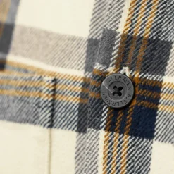 Outdoor Shirt-Fjällräven Singi Flannel overhemd heren chalk white dark navy