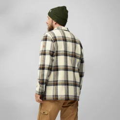 Outdoor Shirt-Fjällräven Singi Flannel overhemd heren chalk white dark navy