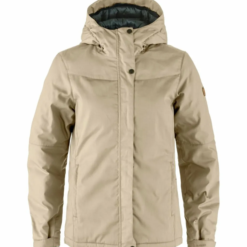 Fjällräven Stina Padded outdoor jack dames fossil< Outdoor Jack