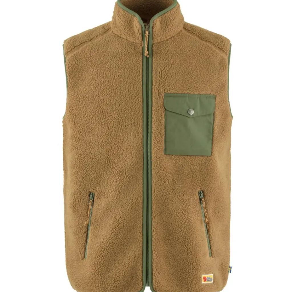 Fjällräven Vardag Pile bodywarmer heren buckwheat brown laurel green< Outdoor Jack