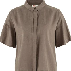 Outdoor Shirt-Fjällräven Övik Hemp blouse dames suede brown