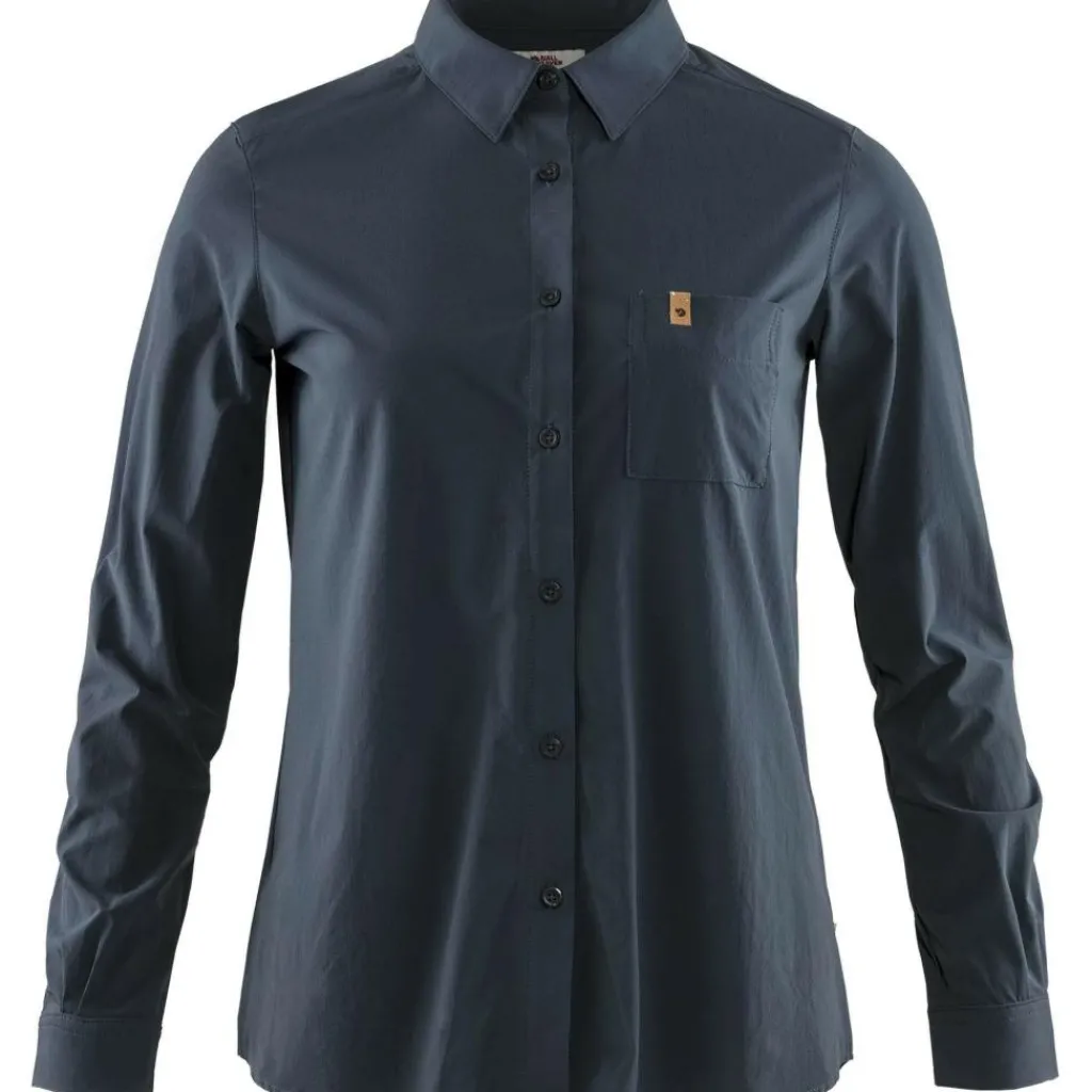 Outdoor Shirt-Fjällräven Övik Lite blouse dames navy
