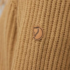 Outdoor Trui-Fjällräven Övik Rib sweater dames buckwheat brown
