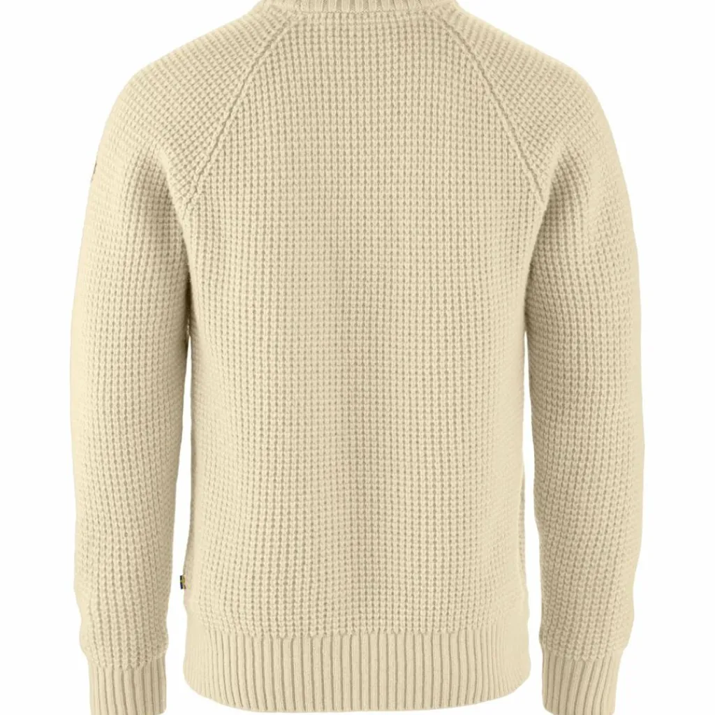 Outdoor Trui-Fjällräven Övik Waffle Knit trui heren light beige