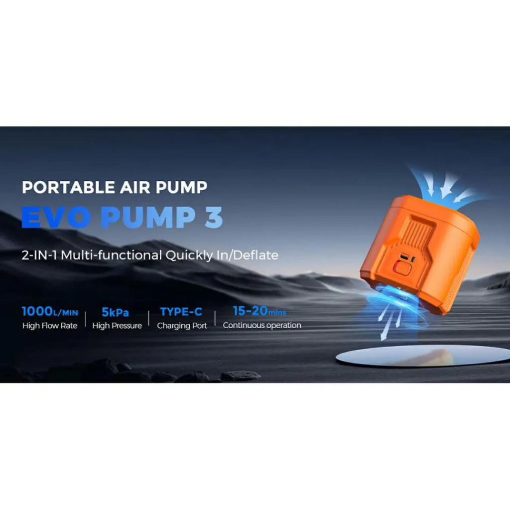 Opblaaspompen-Flextail EVO PUMP 3 elektrische pomp