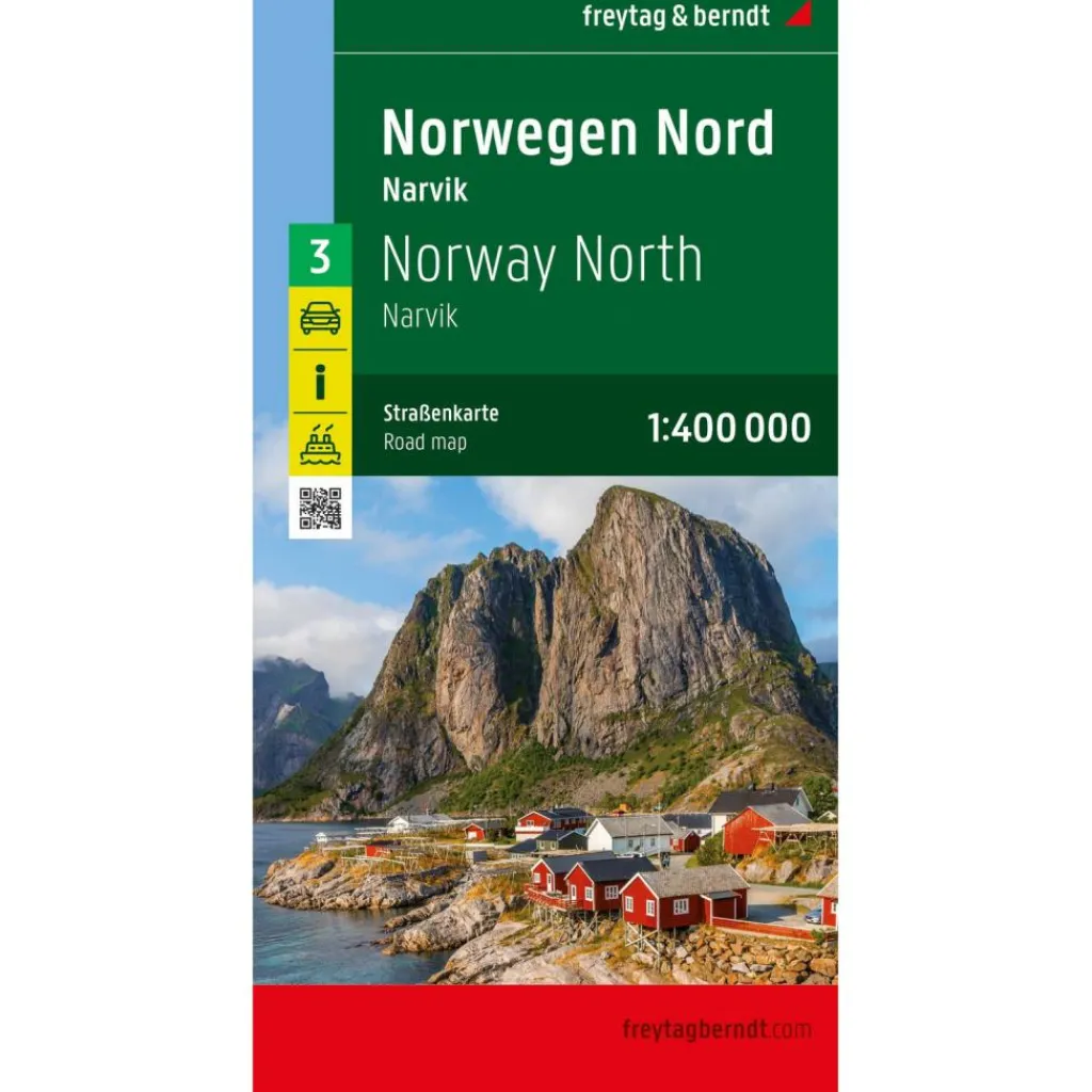 Freytag & Berndt Noord-Noorwegen Tromsø Bodø Narvik wegenkaart< Reisboeken & Kaarten