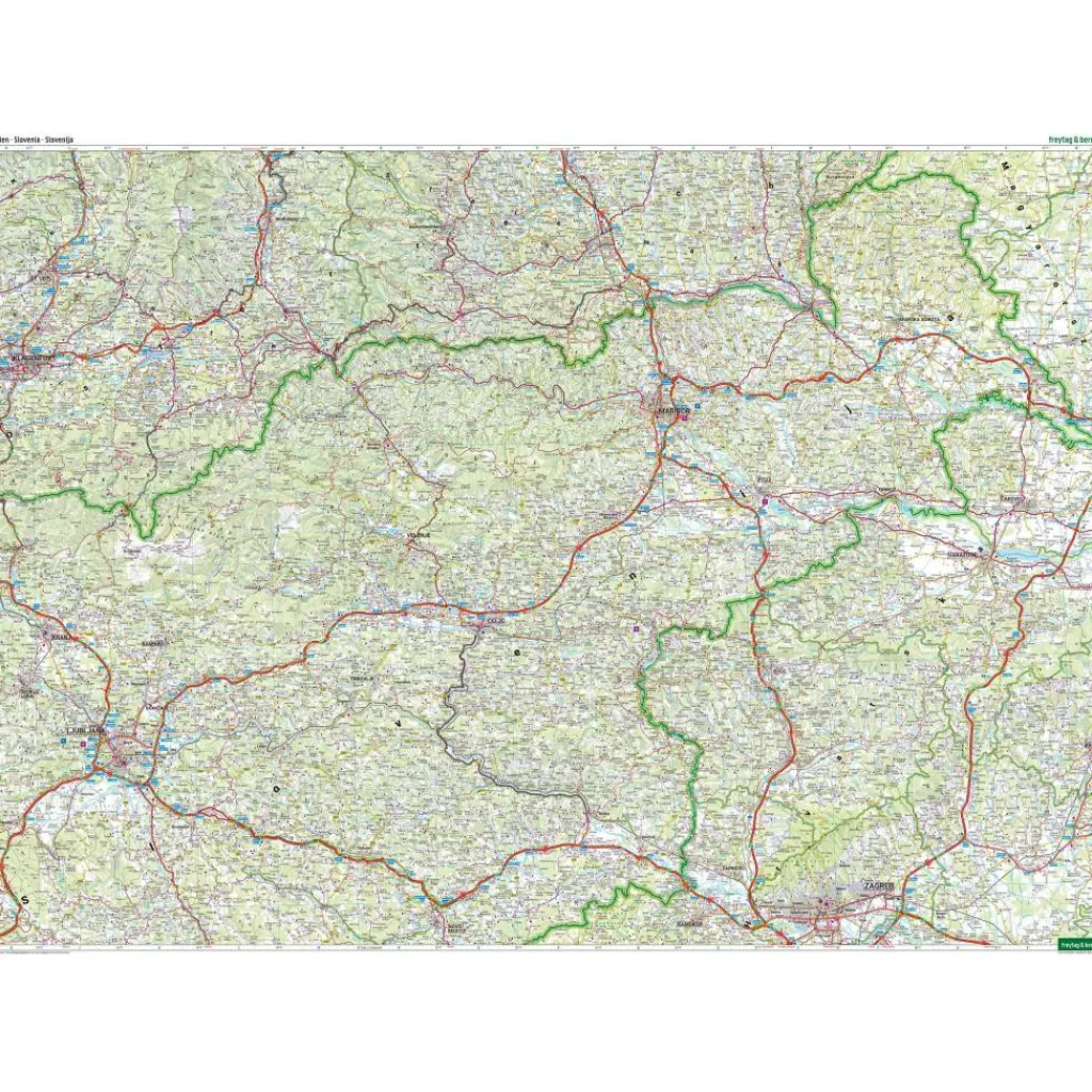 Reisboeken & Kaarten-Freytag & Berndt  Slovenië vrijetijds- en wegenkaart