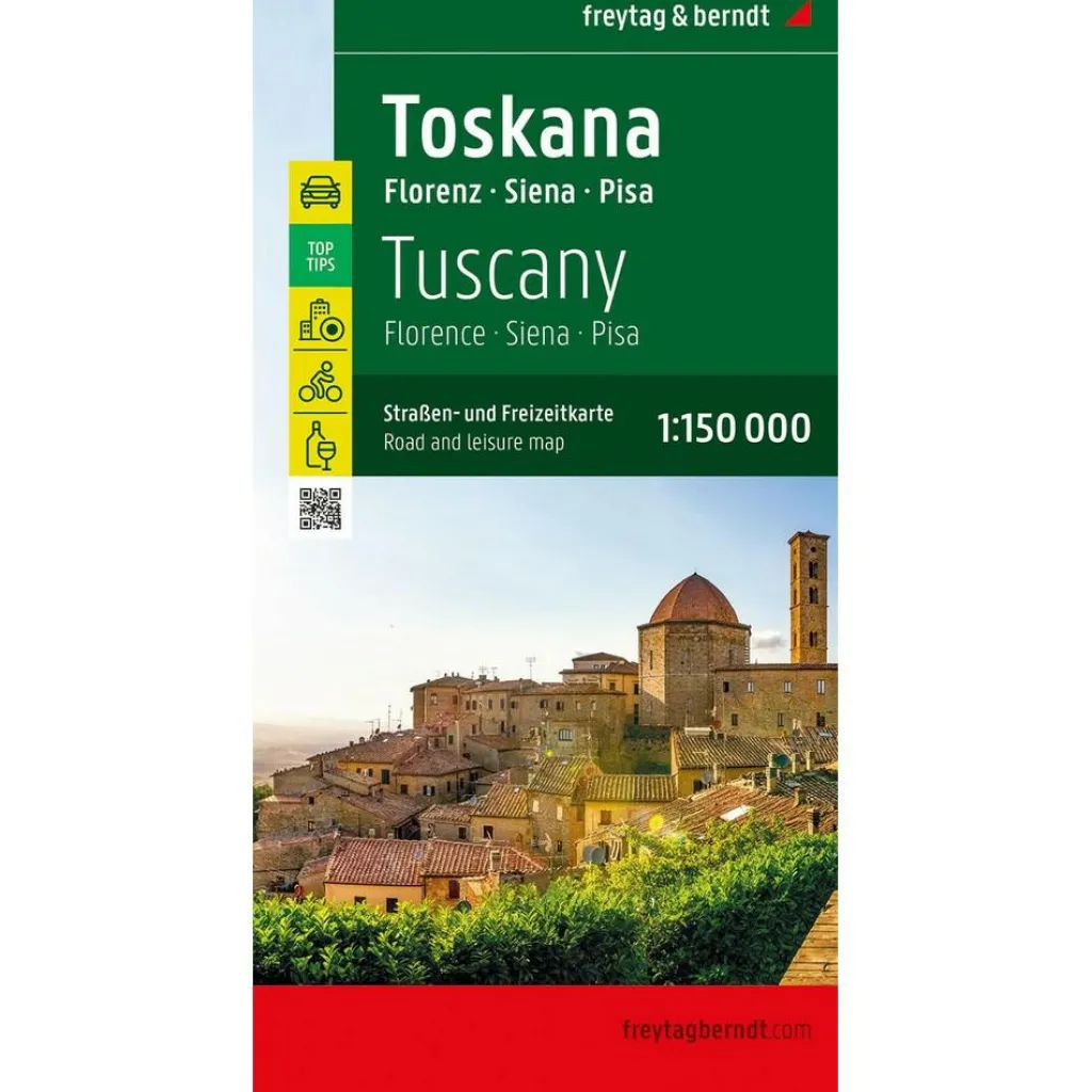 Freytag & Berndt Toscane Florence Siena Pisa vrijetijds- en wegenkaart< Reisboeken & Kaarten