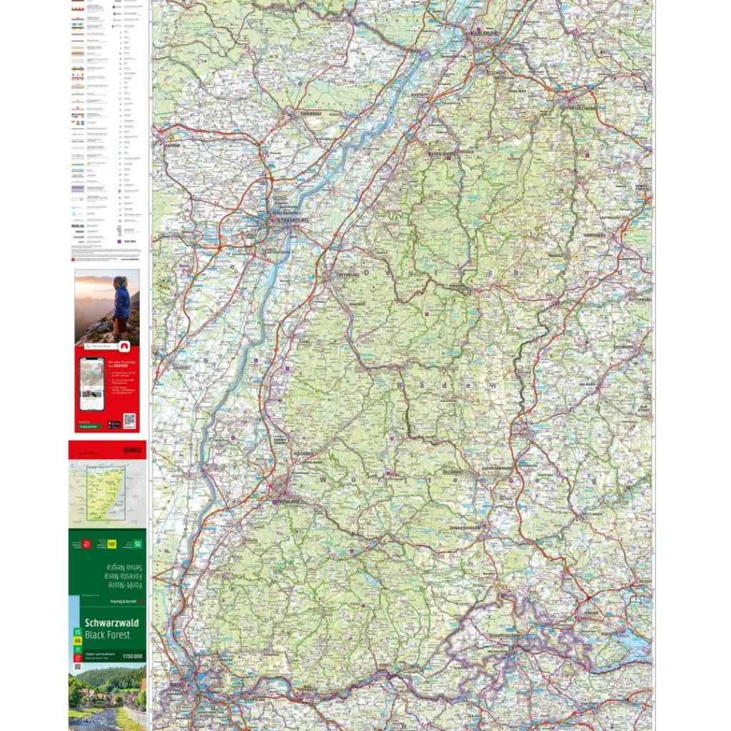 Freytag & Berndt Zwarte Woud vrijetijds- en wegenkaart< Reisboeken & Kaarten