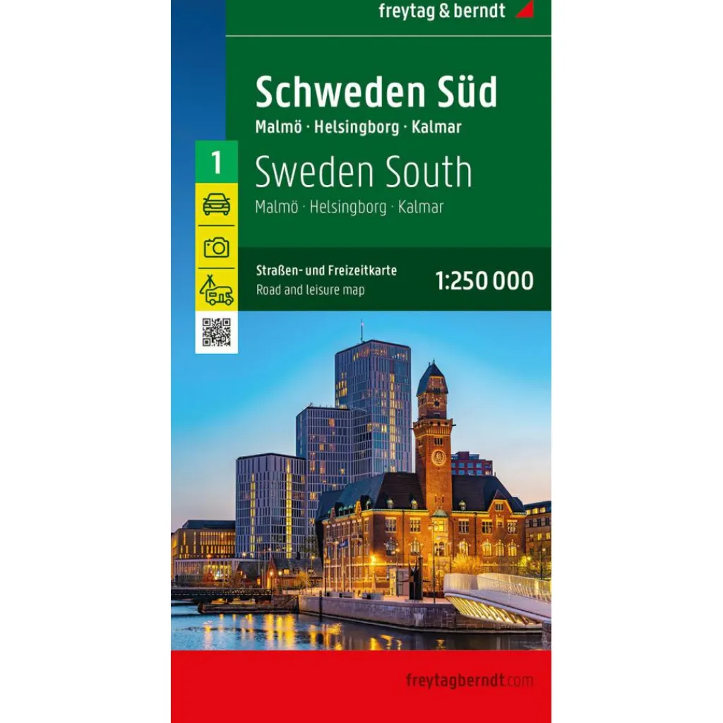 Freytag & Berndt Zweden Zuid Malmo Helsingborg Kalmar wegenkaart< Reisboeken & Kaarten