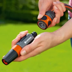 Tuinslangen & Accessoires-Gardena Slangstuk set 13 - 15 mm oranje zwart