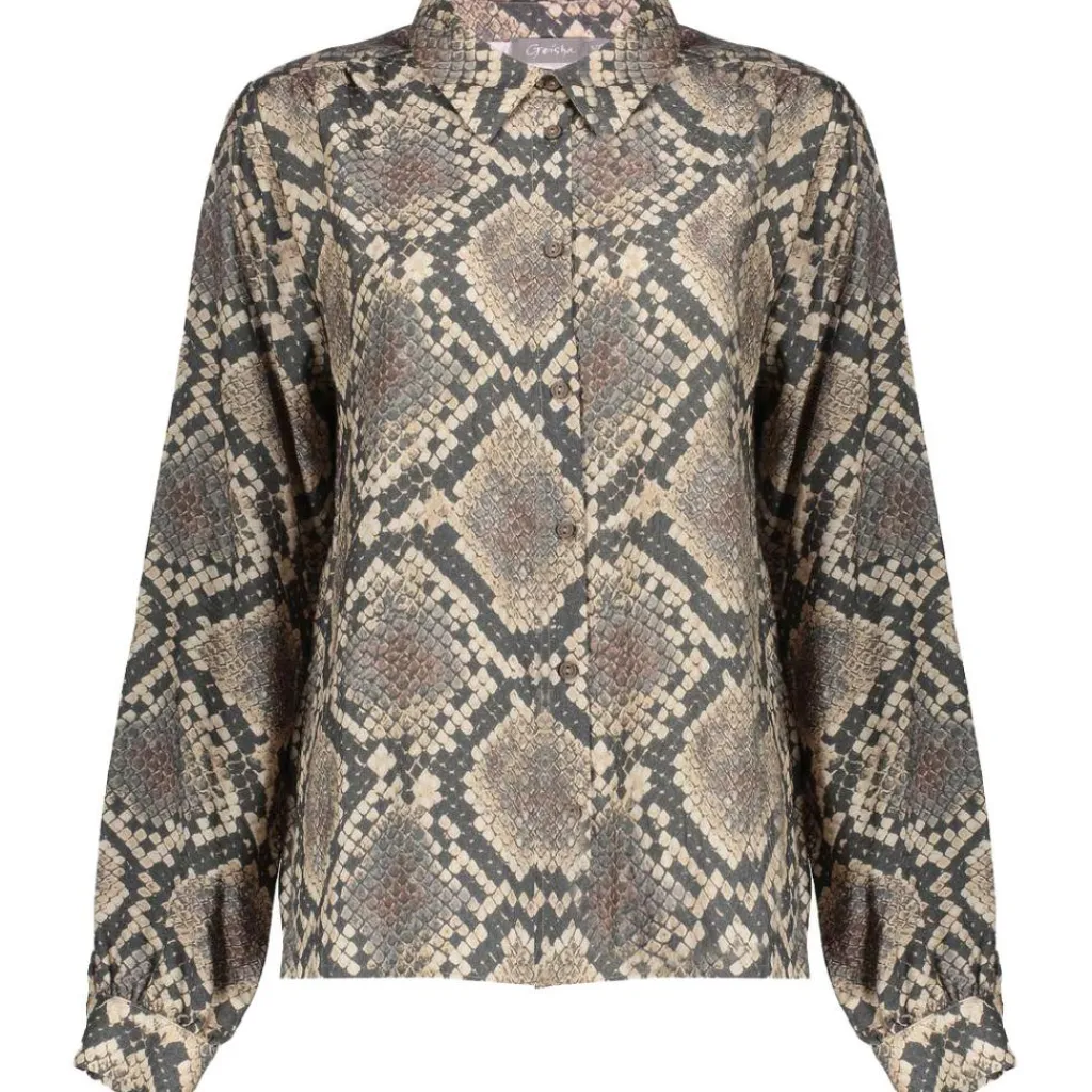 Geisha blouse dames black sand< Shirts, Polo's & Blouses