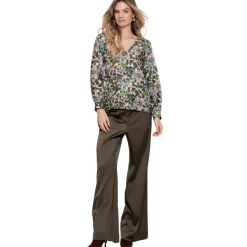 Geisha blouse dames lila green< Shirts, Polo's & Blouses