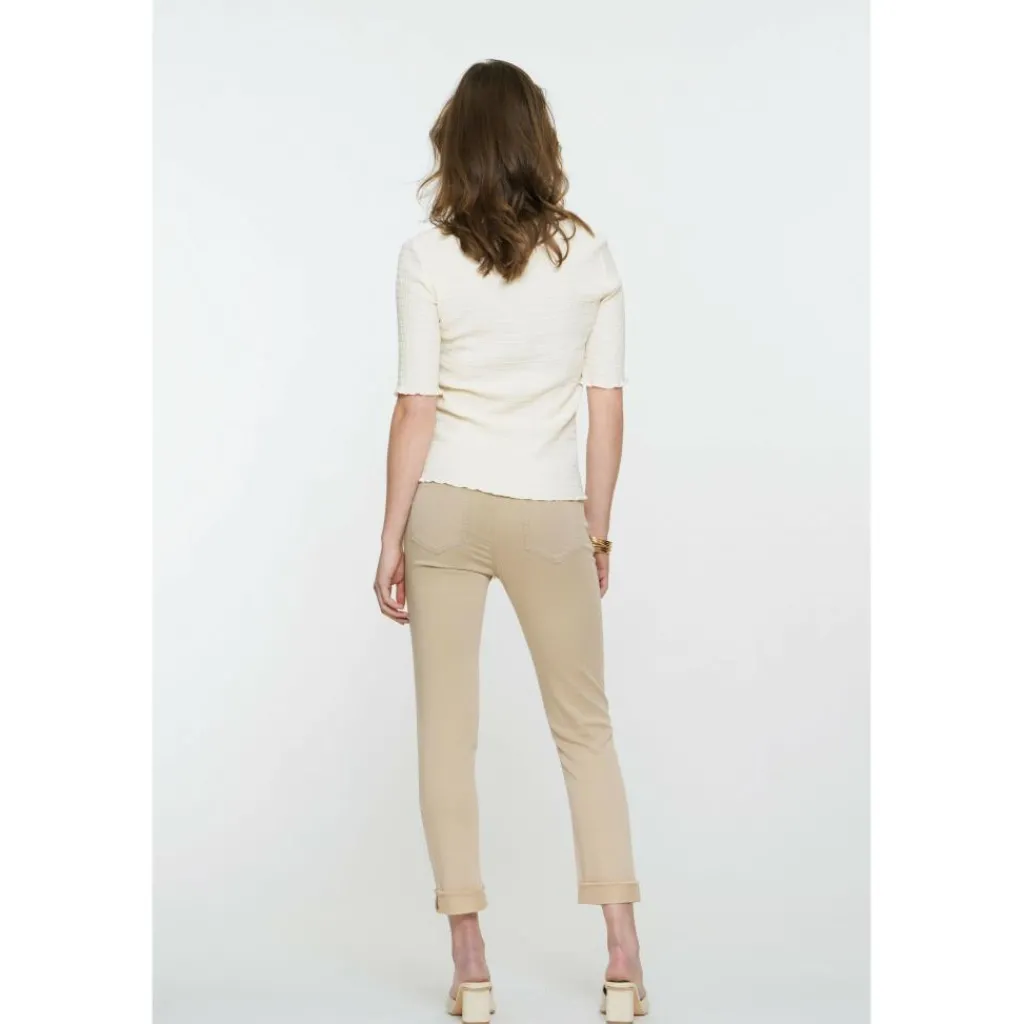 Geisha jeans dames sand< Broeken