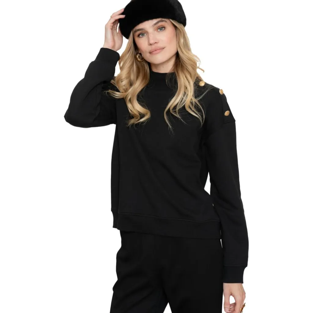 Truien & Vesten-Geisha sweater dames black