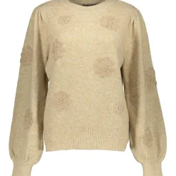 Truien & Vesten-Geisha sweater dames sand