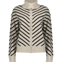 Truien & Vesten-Geisha vest dames black sand