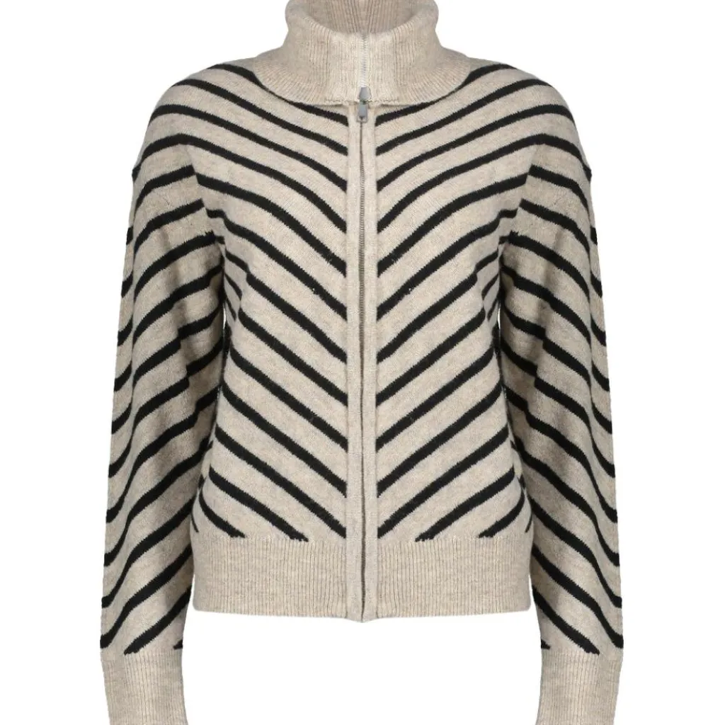 Truien & Vesten-Geisha vest dames black sand