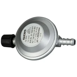 GOK Gasdrukregelaar Campingaz 30 mbar met slangpilaar< Gasdrukregelaars