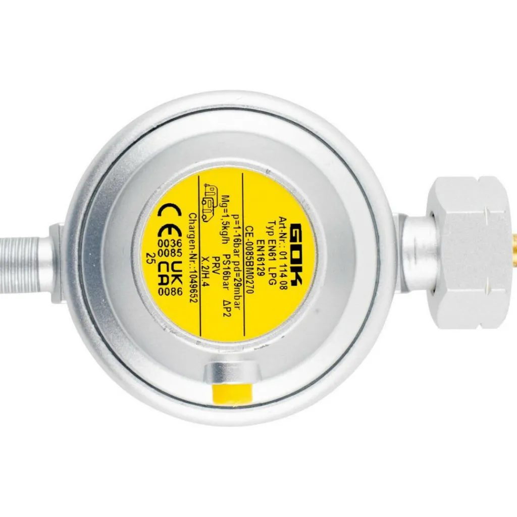 GOK Gasdrukregelaar universeel 30 mbar met afblaasbeveiling< Gasdrukregelaars