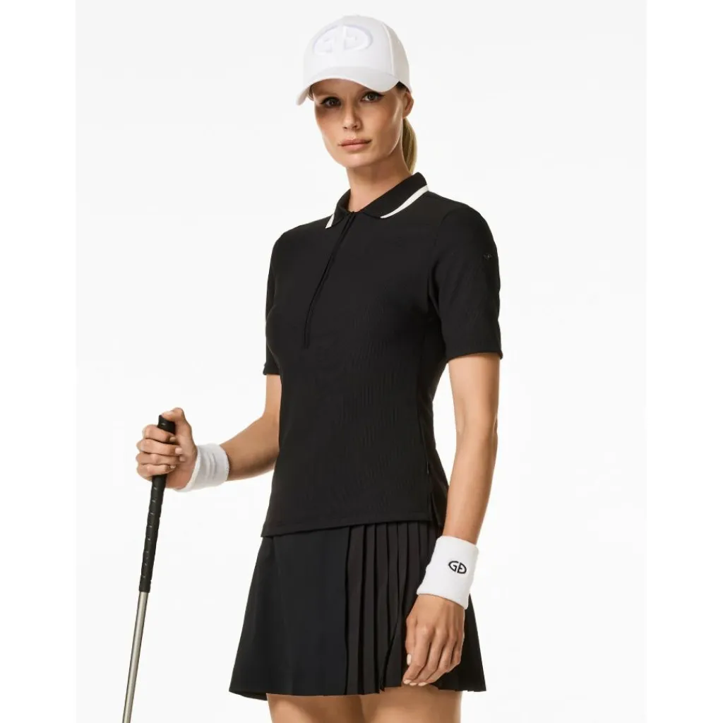 Goldbergh Cassia polo dames black< Sportshirt