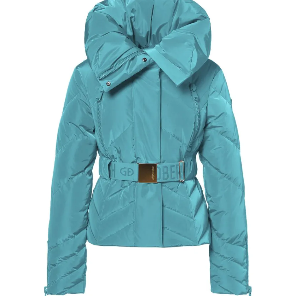 Ski Jassen|Wintersport-Goldbergh JIVE winterjas dames turchese