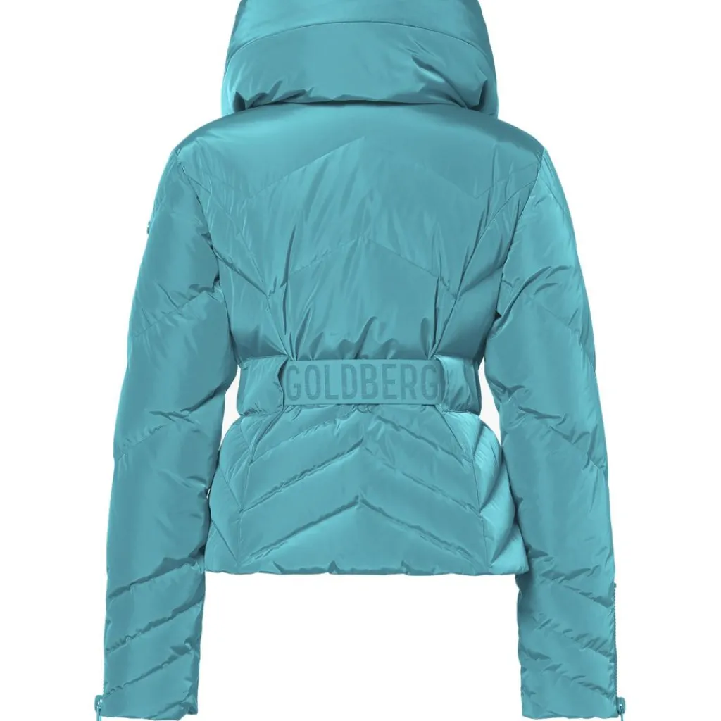 Ski Jassen|Wintersport-Goldbergh JIVE winterjas dames turchese