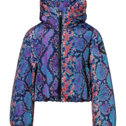 Goldbergh LUCINDA winterjas dames snake turchese< Ski Jassen|Wintersport