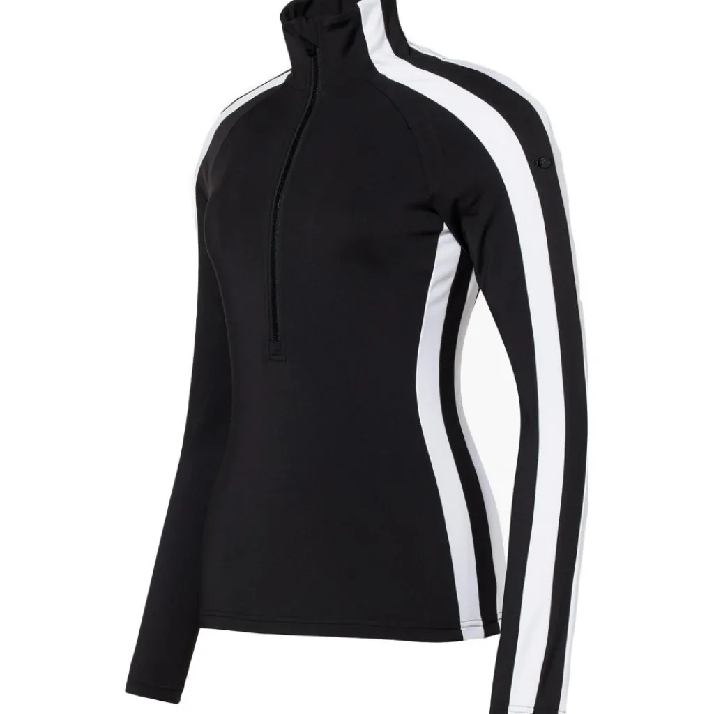 Goldbergh MEAVE skipully dames black white< Skipullies|Wintersport