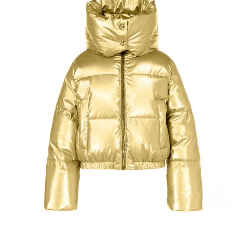 Ski Jassen|Wintersport-Goldbergh Océane winterjas dames gold
