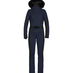 Goldbergh PARRY FAUX BORDER skipak dames french blue< Skipakken|Wintersport