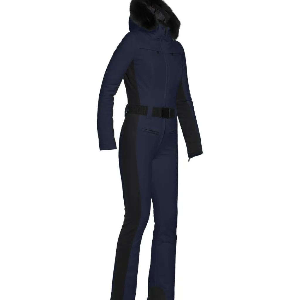 Goldbergh PARRY FAUX BORDER skipak dames french blue< Skipakken|Wintersport