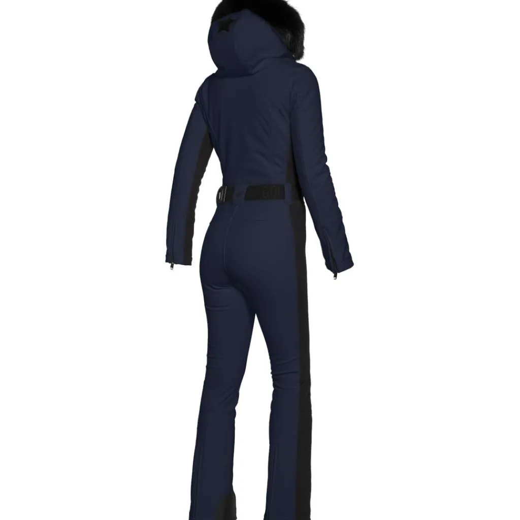 Goldbergh PARRY FAUX BORDER skipak dames french blue< Skipakken|Wintersport