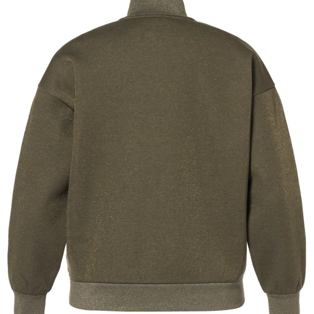 Truien & Vesten-Goldbergh SIZZLE sweater dames dark olive lurex