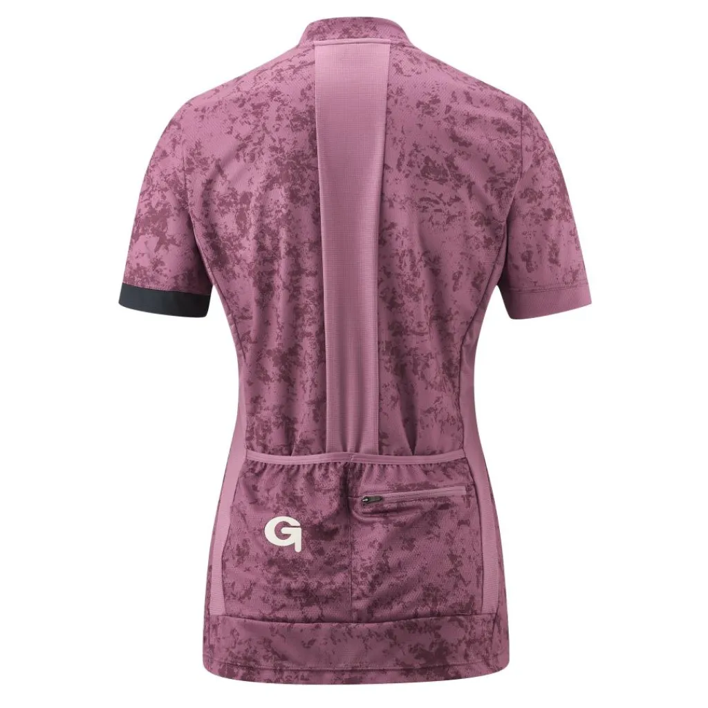Fietskleding-Gonso Presolana SS FZ fietsshirt dames confetti