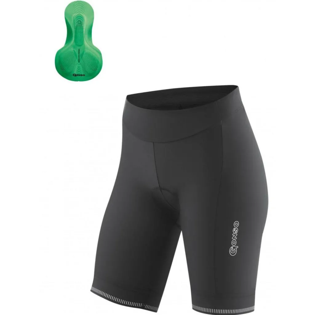 Fietskleding-Gonso Sitivo-W fietsbroek dames black