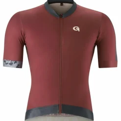 Fietskleding-Gonso Tornale SS FZ fietsshirt heren burnt russet