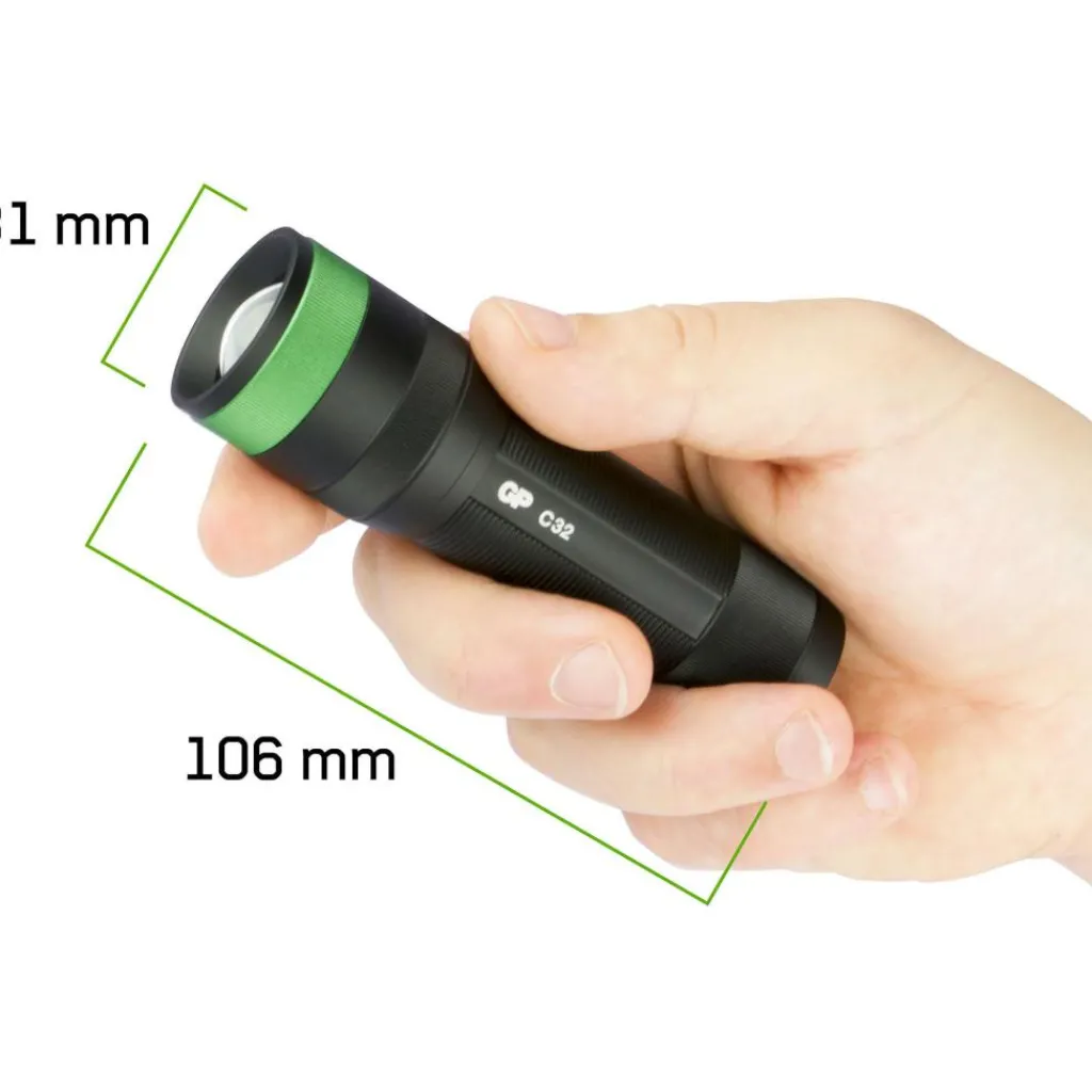 Verlichting|Zaklampen-GP Batteries C32 300L zaklamp