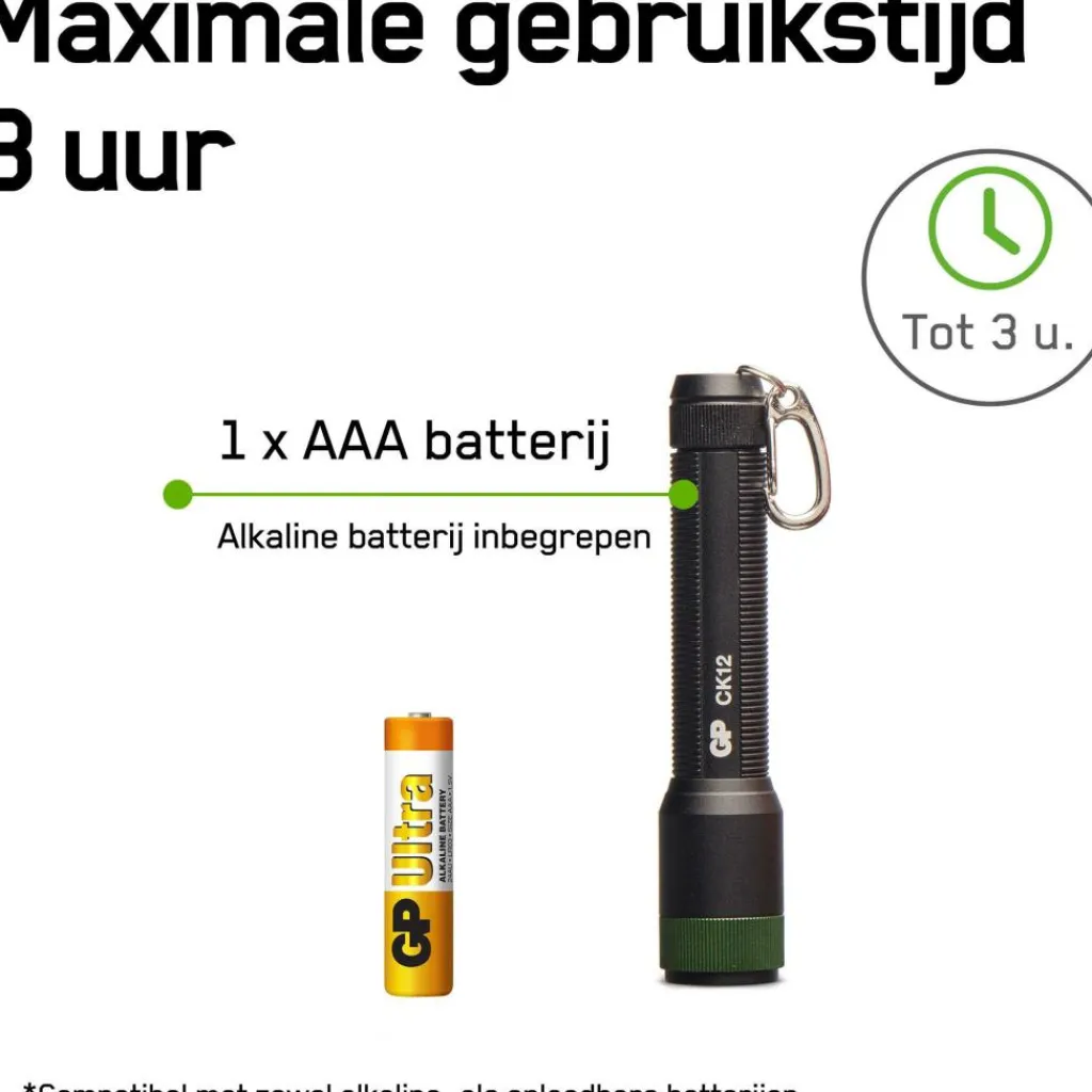 Verlichting|Zaklampen-GP Batteries CK12 20L zaklamp