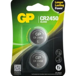 GP Batteries Lithium CR2450 knoopcel batterij 2-pack< Accu's & Batterijen