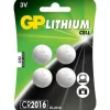 GP Batteries  Lithium CR2016 knoopcel batterij 4-pack< Accu's & Batterijen