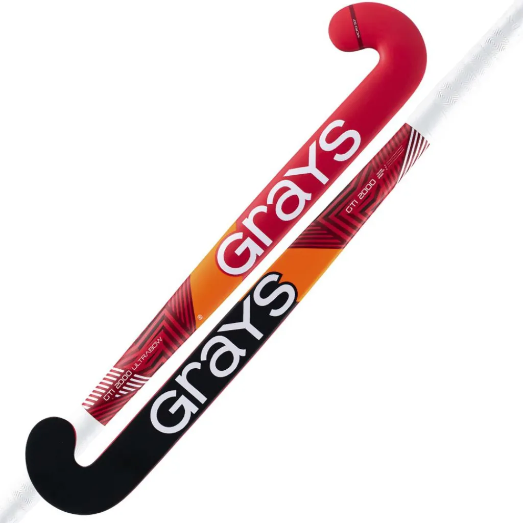 Grays GTi2000 Ultrabow composite zaalhockeystick junior fluo red< Hockeystick