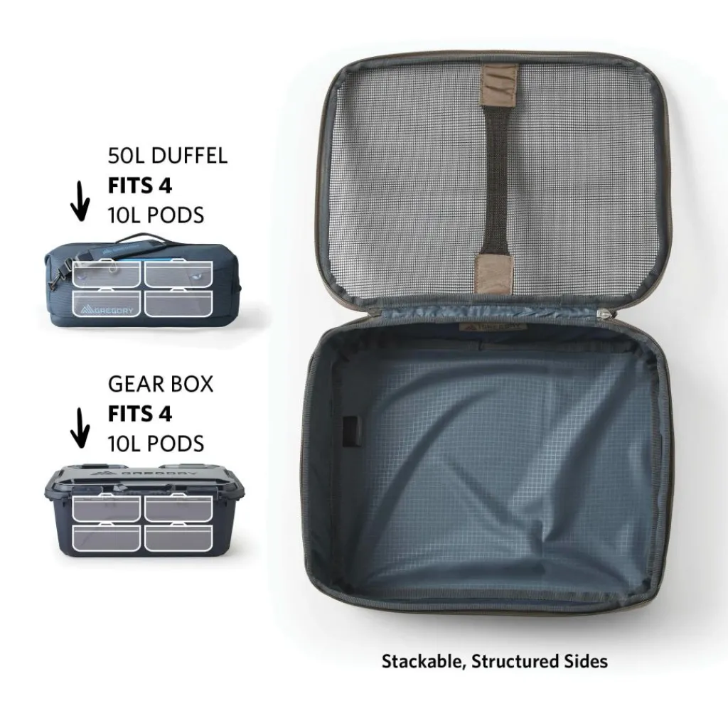 Gregory Alpaca Gear Pod opbergbox 10 liter slate blue< Opbergboxen & Kratten