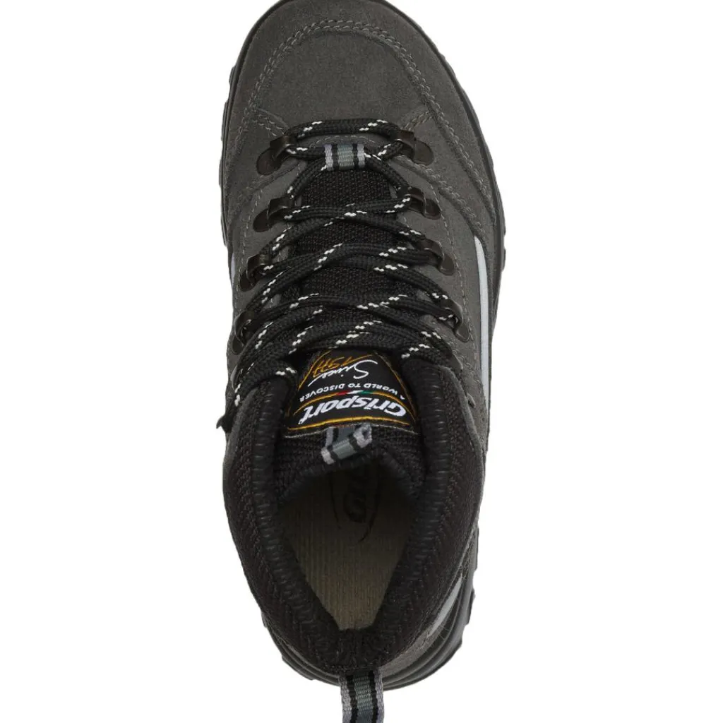 Wandelen|Wandelschoenen-Grisport Rocky Mid wandelschoenen junior antraciet