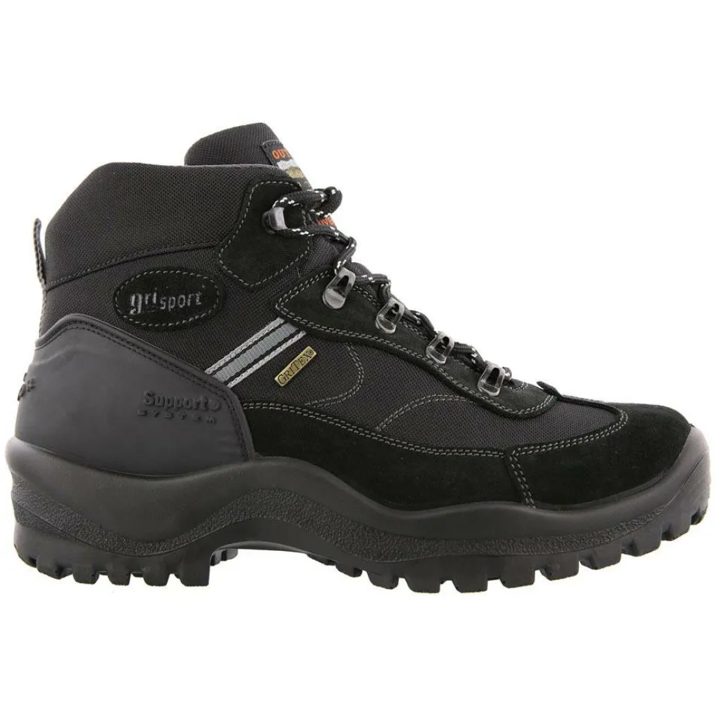 Wandelschoenen|Wandelschoenen-Grisport Torino Mid wandelschoenen black