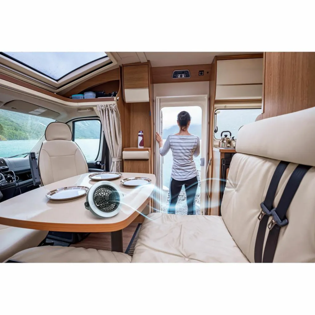 Grundig Campinglamp met ventilator< Ventilators