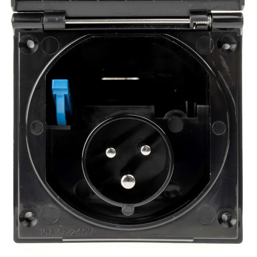 Haba CEE invoerdoos vierkant zwart< Camping Elektra