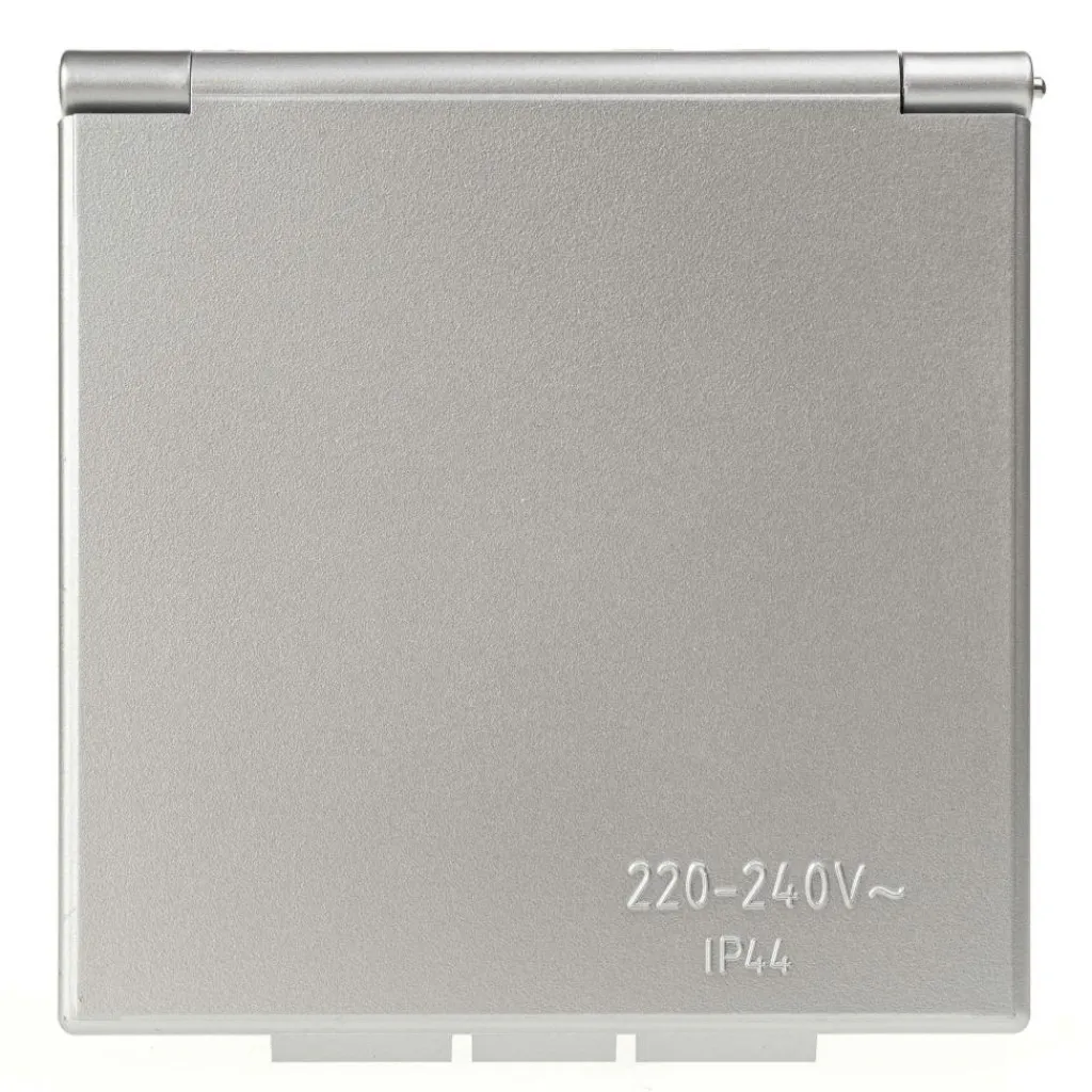 Camping Elektra-Haba CEE invoerdoos vierkant zilvergrijs