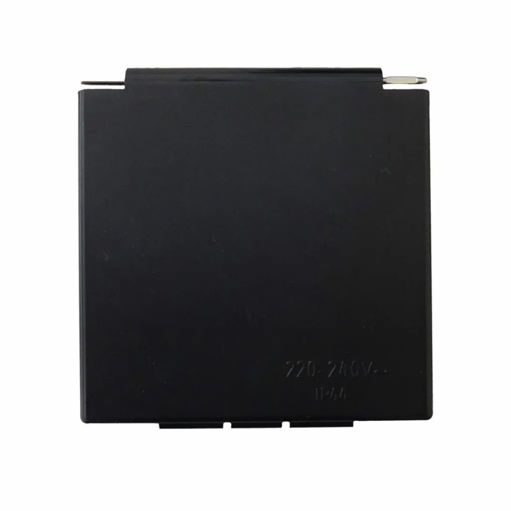 Camping Elektra-Haba CEE invoerdoos vierkant vervangende deksel zwart